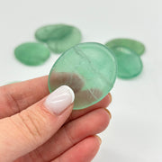 Green Fluorite Crystal Worry Stone
