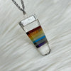 Clear Quartz Chakra Tabby Crystal Pendant Charms & Pendants