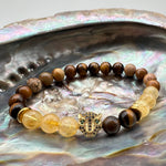Eye Of The Tiger Men’s Crystal Bracelet/18cm