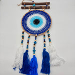 Evil Eye Macrame Wood Dreamcatcher