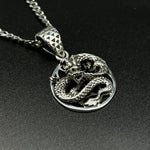 Dragon Of Prosperity Sterling Silver Pendant