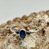 Iolite Dainty Sterling Silver Crystal Ring