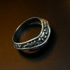 Sun Twirl Sterling Silver Men’s Ring