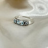 Blue Topaz 3 Stone Sterling Silver Ring Sterling SIlver Earrings