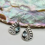 Blue Topaz Sterling Silver Crystal Earring