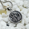 Small Round Sterling Silver St Christopher Pendant Pendants
