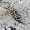 Cross And Feather Sterling Silver Pendant For The Scribe And Artist Sterling Silver Pendants