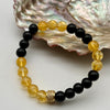Citrine & Black Tourmaline Crystal Bracelet