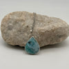Larimar Sterling Silver Crystal Pendant