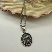 Archangel Michael Sterling Silver Pendant (small)