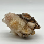 Cactus Quartz - king white cluster with Smoky Quartz tinges - red hematite and golden healer