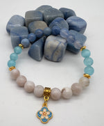 Flower Moon Crystal Bracelet-17cm