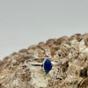 Lapis Lazuli Dainty Sterling Silver Crystal Ring