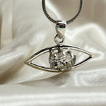 Herkimer Eye Sterling Silver Pendant