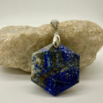 Lapis Lazuli  Hexagonal pendant - Psychic intuition