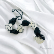 Selenite Black Tourmaline Protection Amulet