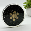 Black Tourmaline Orgonite with Metatron Charging Plate