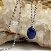 Lapis Lazuli Crystal Sterling Silver Inner Power Pendant