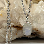 Moonstone Crystal Sterling Silver New Beginnings Pendant