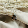 Smoky Quartz Faceted Sterling Silver Crystal Pendant Pendant