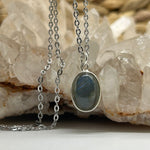 Labradorite Crystal Sterling Silver Transformation Pendant