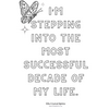 New Year Affirmation Colouring In
