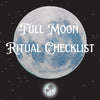 Full Moon Ritual Checklist Downloads