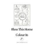 Bless This Home Colouring In