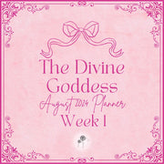 Divine Goddess August Planner Week 1