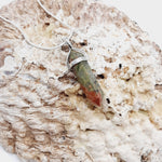 Unakite Double Terminated Crystal Pendant