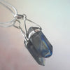 Rainbow Aura Quartz Sterling Silver Crystal Pendant