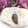 Yellow Tiger Eye Angel Wing Pendant