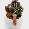Red Calcite Crystal Double Terminated Pendant Charms & Pendants