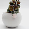 Round Sterling Silver Rose Quartz Pendant Sterling Silver Pendants