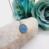 Sterling Silver Crystal Blue Onyx Pendant Sterling Silver Pendants