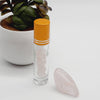 Rose Quartz Crystal Essential Oil Roller Bottle