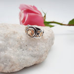 Citrine Crystal Sterling Silver Ring