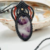 Amethyst Macrame Crystal Pendant