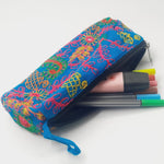 Velvet Pencil Bag - Purple