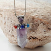 Cabochon Chakra Amethyst Crystal Pendant