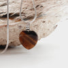 Tiger’s Eye Heart Pendant Pendants