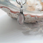 Sterling Silver Rose Quartz Crystal Pendant