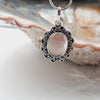 Sterling Silver Rose Quartz Crystal Pendant Sterling Silver Pendants