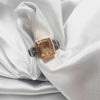 Rhodium Plated Sterling Silver Faceted Citrine Crystal Ring SIZE: 7 Sterling Silver Rings