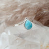Sterling Silver Hemimorphite Crystal Ring Sterling Silver Rings