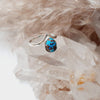 Sterling Silver Copper Turquoise Crystal Ring Rings