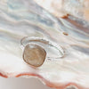 Sterling Silver Square Shaped Labradorite Crystal Ring Sterling Silver Rings