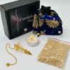 Gold Metal Spiral Pendulum Kit Pendulum Kit