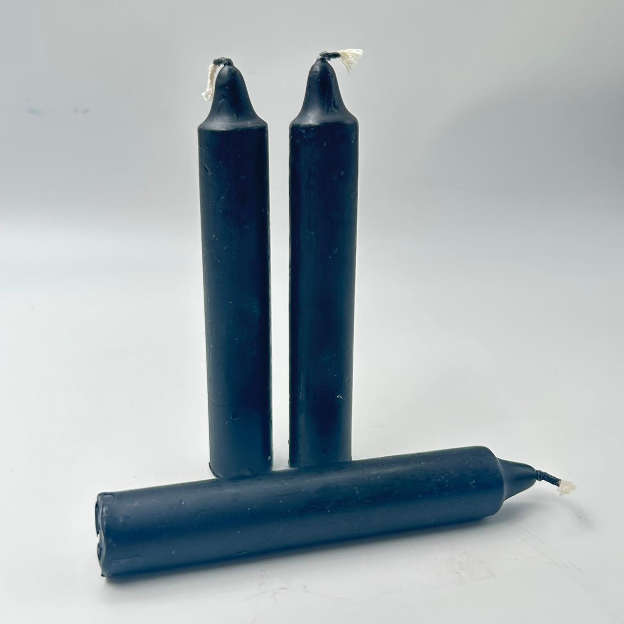 Black Solid Coloured Ritual Candles – The Crystal Spirits