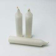 White Solid Coloured Ritual Candles